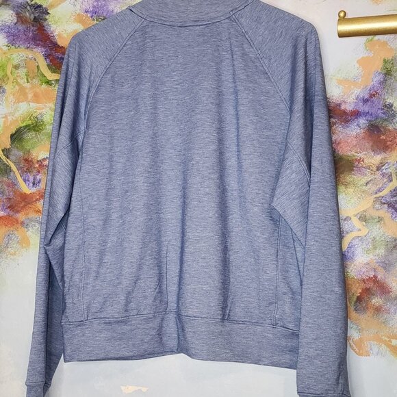 The North Face Relaxed Fit Blue Heather Women's Sweatshirt - Picture 5 of 7